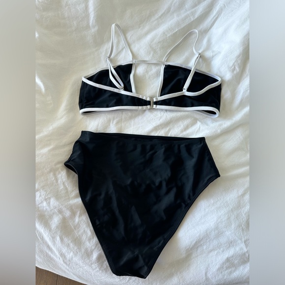 House of Harlow 1960 x REVOLVE Jill Top and High Waist Bottoms Bikini Black - Picture 3 of 9